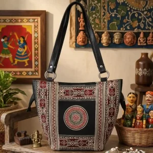 Shantiniketan Art Leather Shoulder Bag