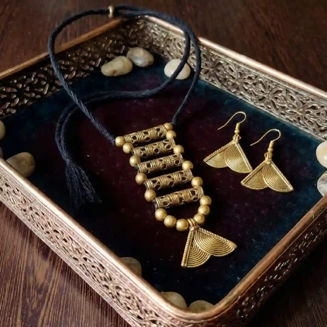 Exclusive Handcrafted Dokra Necklace Set