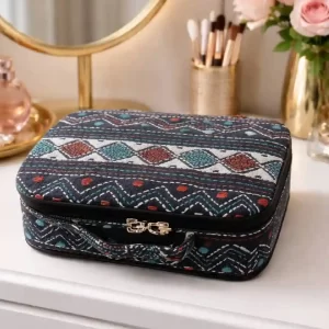 Decorative Kantha Stitch Jewellery Organizer