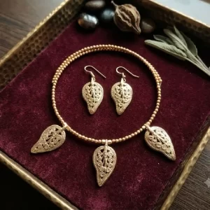 Stunning Dokra Tribal Necklace Set