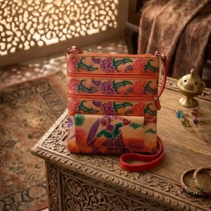 Art isan Elegance Shantiniketan Leather Sling Bag